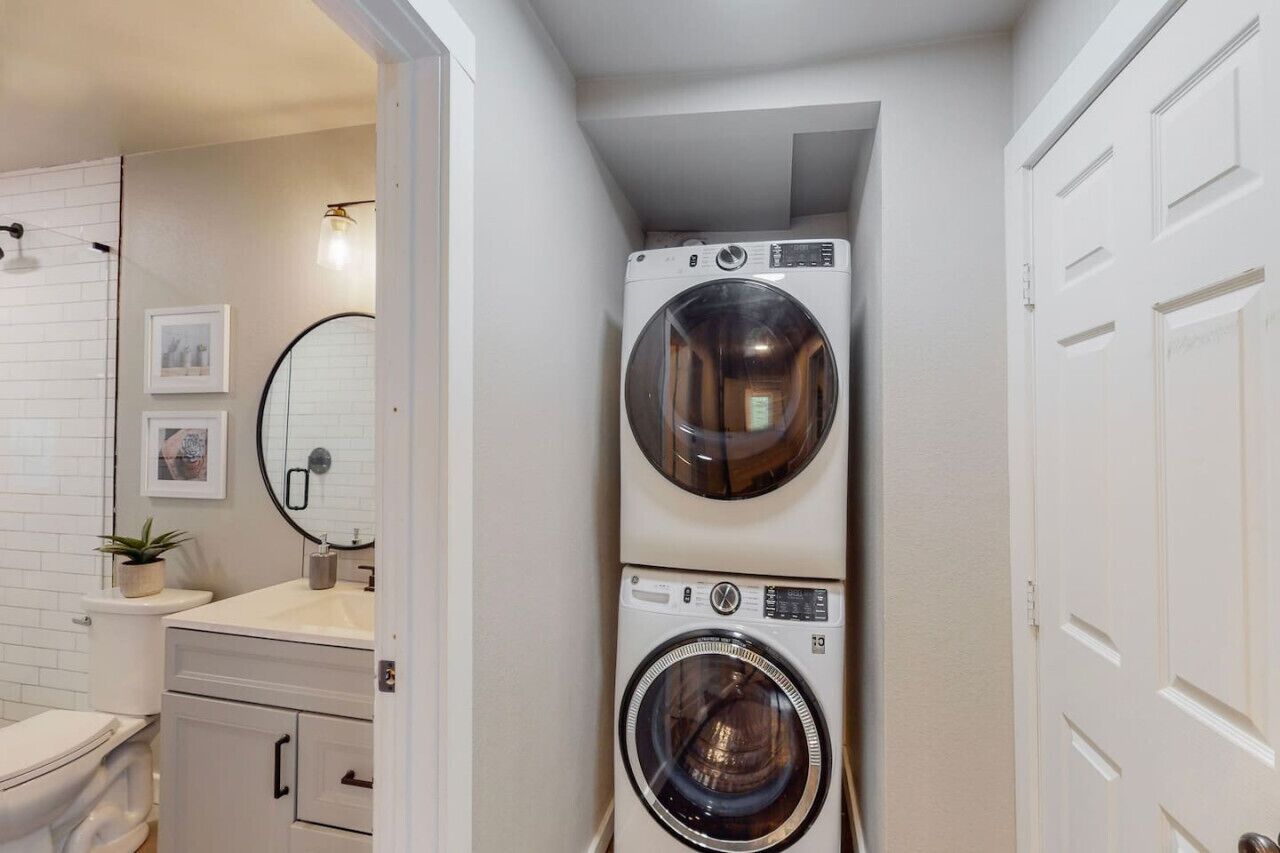 Hair dryer, towels