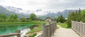 Apartment 'Albiez' with Mountain View, Shared Pool and Wi-Fi