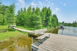 Property grounds - Riverfront Cheboygan Cabin w/ Kayaks & Dock! (Cheboygan)