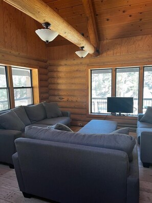 Fireplace, DVD player