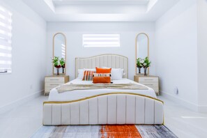 4 bedrooms, iron/ironing board, travel crib, WiFi