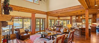 Lakefront home in 100 acre community/mountain views, shopping & dining all close