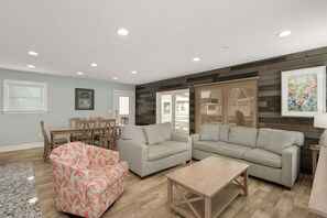 TV - Cape Lookout Cottage: Pet Friendly, Semi-Oceanfront, Hot Tub and Community Pool! (Nags Head)