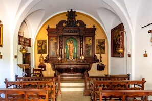 The property features a beautiful chapel