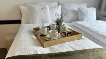 1 slaapkamer, een strijkplank/strijkijzer, gratis wifi, beddengoed