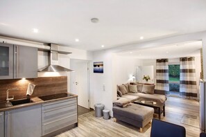 TV, fireplace, ping pong, stereo - Apartment 'Lausebuche Im Sauerland' with Mountain View, Private Terrace and Wi-Fi (Lennestadt / Elspe)