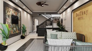 Zona de estar del vestíbulo