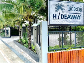 Majoituspaikan sisäänkäynti