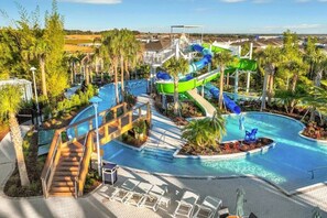 A heated pool