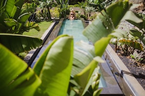 Una piscina riscaldata