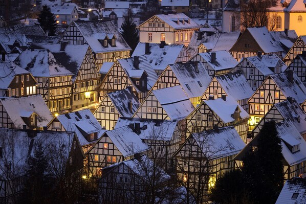 Aerial view - Flecker Hotel (Freudenberg)