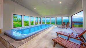Indoor pool, a heated pool - Splashing at the Bluff | Private Indoor Pool, Mountain Views, Arcade! Sleeps 22 (Sevier County)
