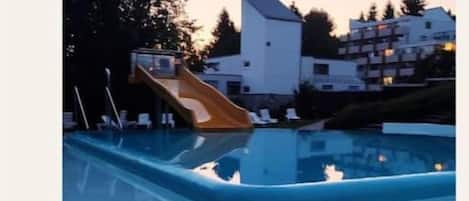 Indoor pool, outdoor pool
