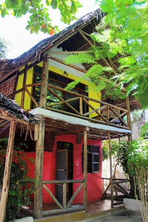 Habitació doble superior, balcó, vistes al jardí | Roba de llit hipoal·lergògena i cobrellits 