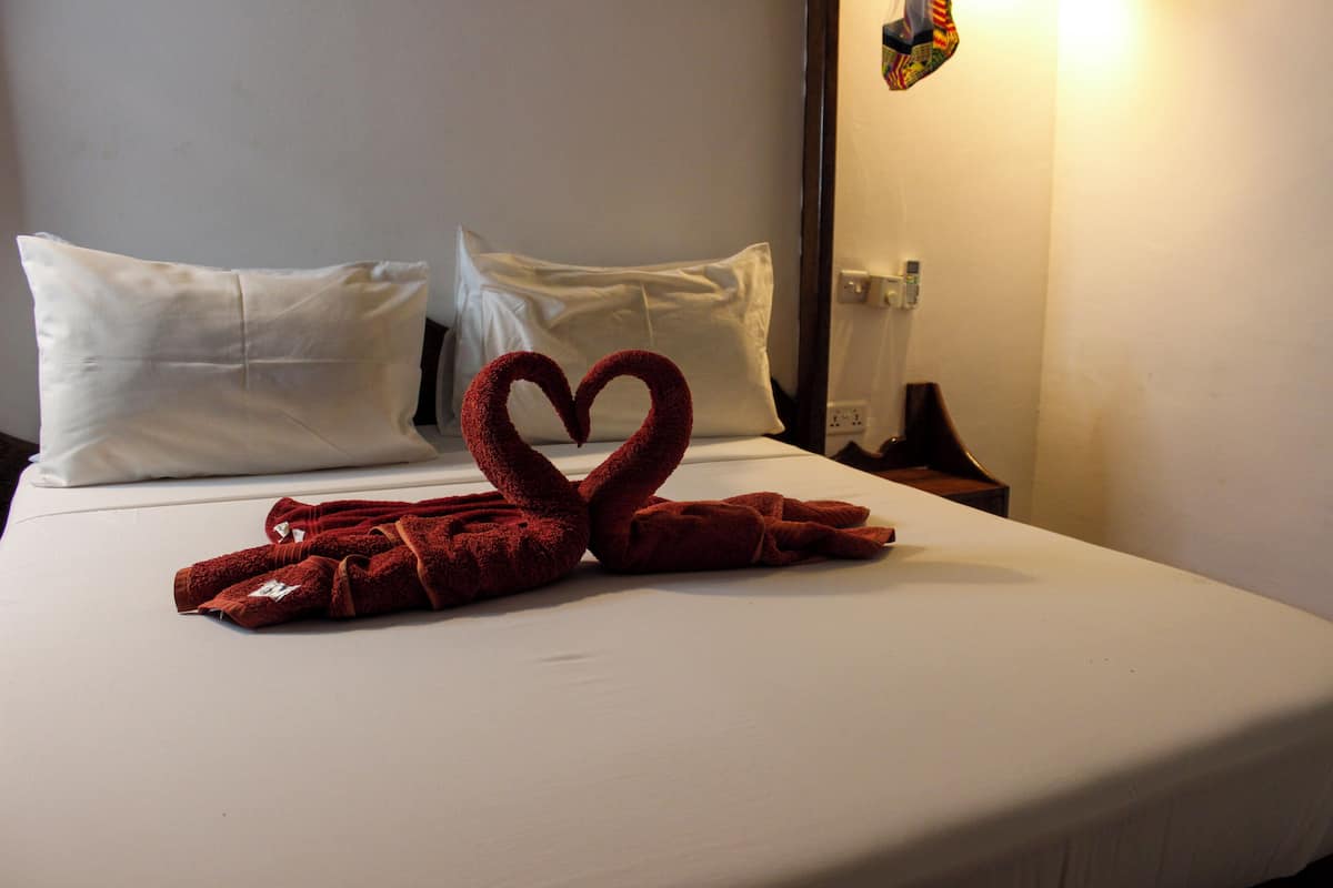 Literie hypoallergénique, couette en duvet d'oie, surmatelas, minibar