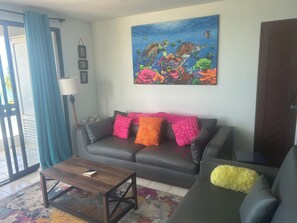 TV, DVD player, books - Beach Front Condo with Outstanding Views (Los Barriles)