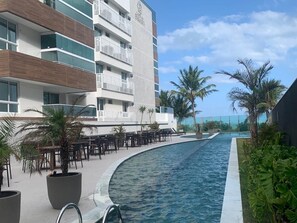 Terrace/patio - Apto pé na areia Ponta de Campina-PB (Cabedelo)