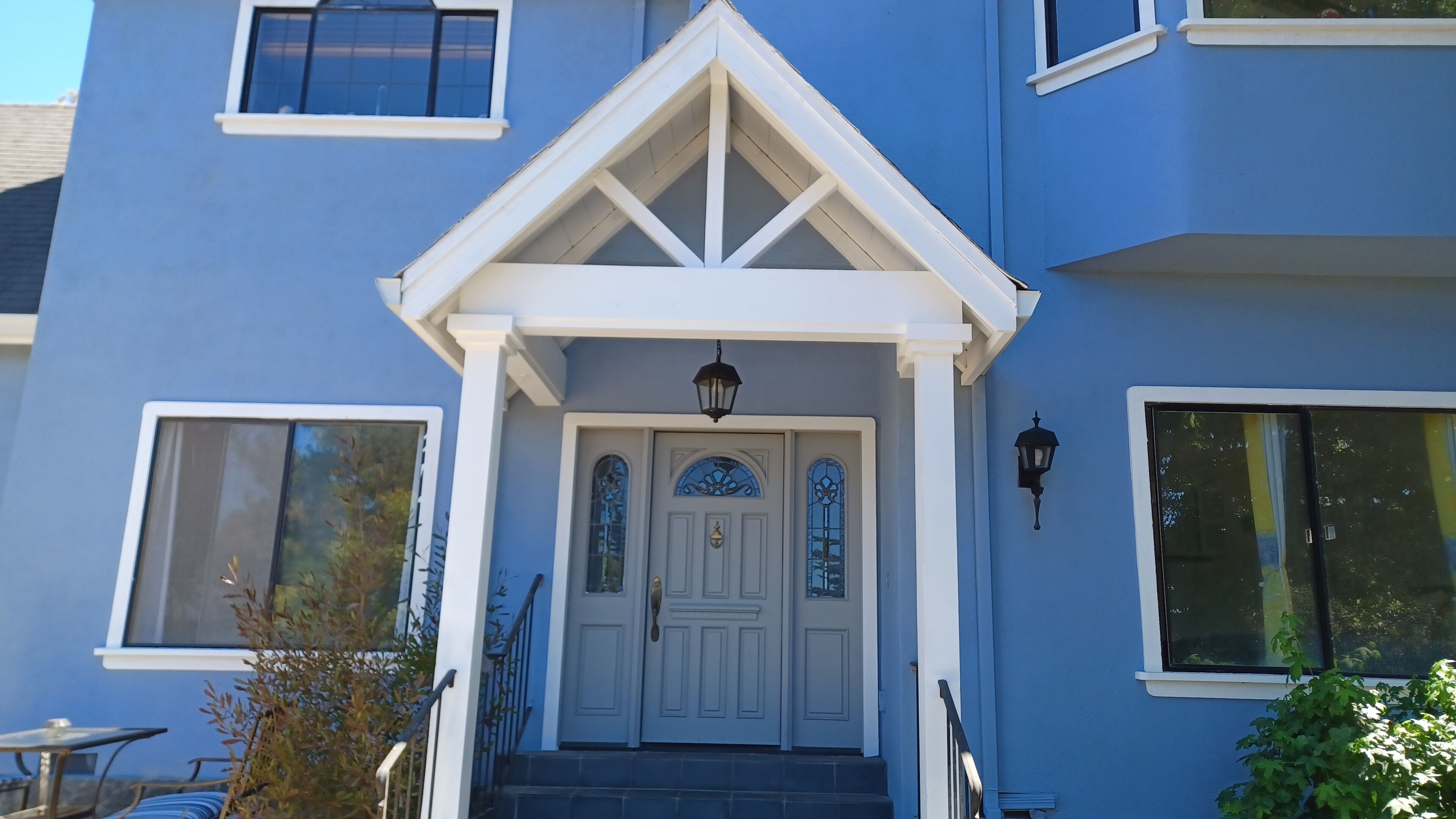 Luxurious 2 bedroom, 1 bathroom suite with patio in a custom-built château