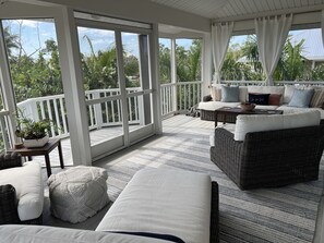 Living area - Canal waterfront home on Palm Island.  Less than 5 minute walk to the beach. (Placida)