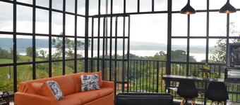 Sitting on stilts, Stuido Wow has spectacular volcano, lake & rain forest views!