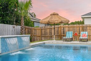 A heated pool