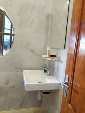 Towels, soap, toilet paper