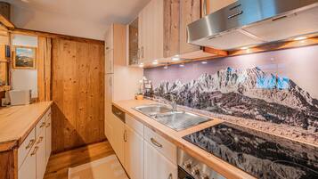 Fridge, oven, stovetop, dishwasher