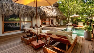 Deluxe Cabin, 2 Bedrooms, Private Pool | 1 bedroom, premium bedding, minibar, in-room safe