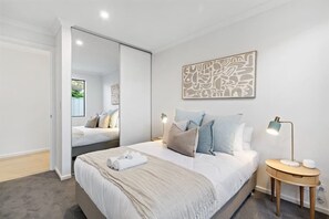 4 bedrooms, iron/ironing board, travel cot, WiFi