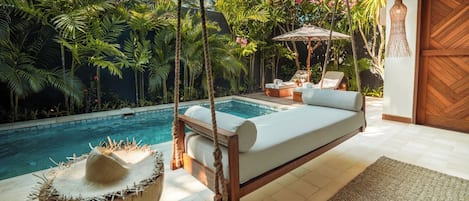 Villa, 1 camera da letto, piscina privata | 1 camera, biancheria in cotone egiziano