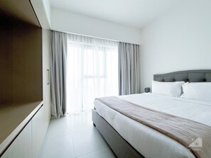 Leilighet (1 Bedroom) | 1 soverom, strykejern/-brett og sengetøy