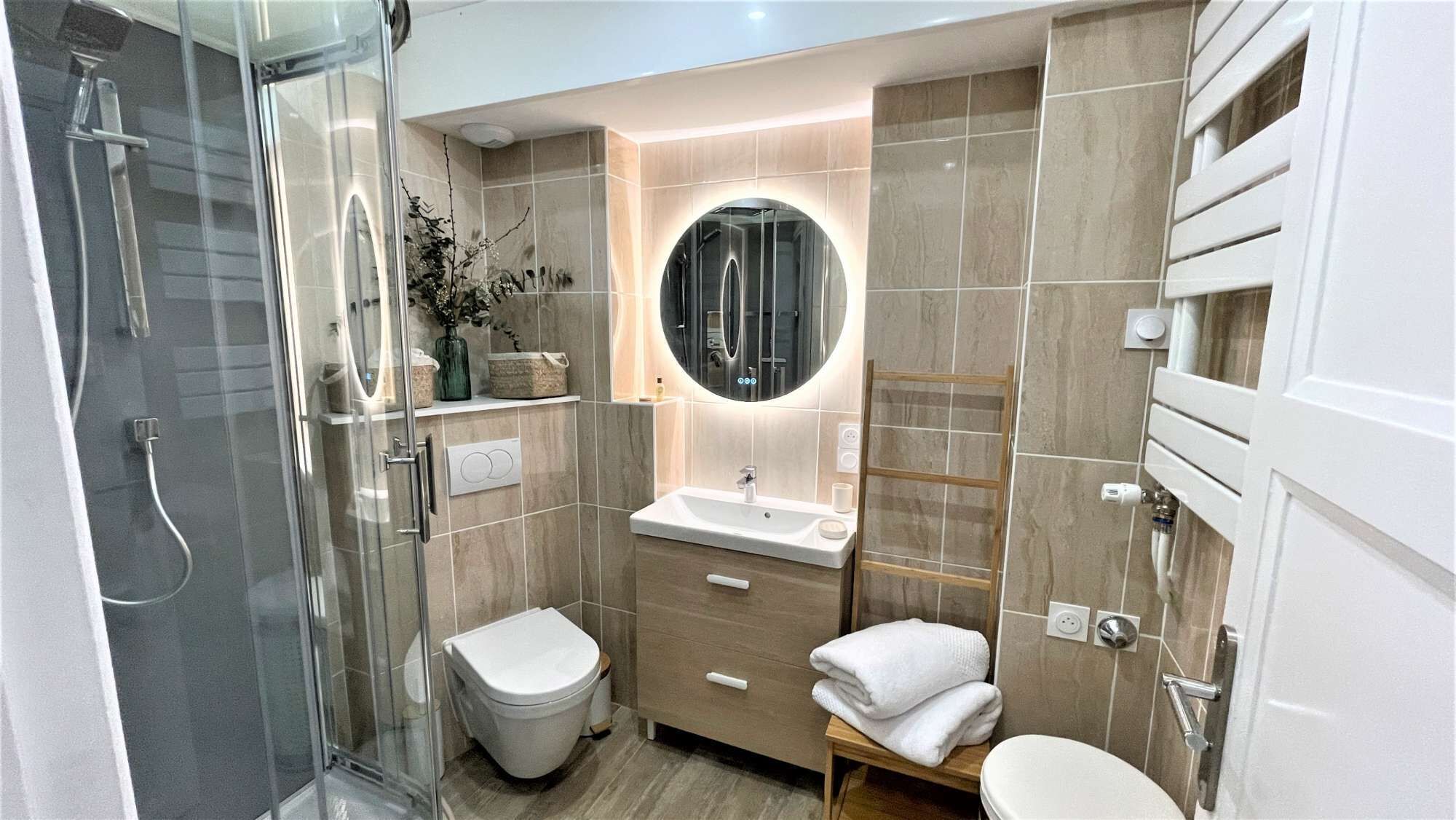 Shower, hair dryer, bidet