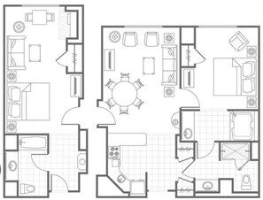 Floor plan - Grand Prix 2-bed Apartment in Las Vegas (Las Vegas)