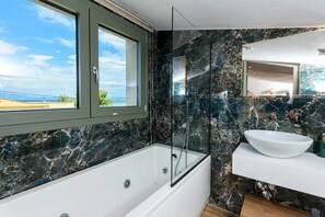 Superior Suite | Bathroom | Slippers - The Olive Land (Thasos)