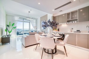 Interior - Sea and Skyline Views | Private Beach Access | 2BR (Dubai)