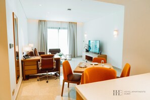 Comfort Apartment, 1 Double Bed | Living area - HE Hotel Apartments (Dubai)