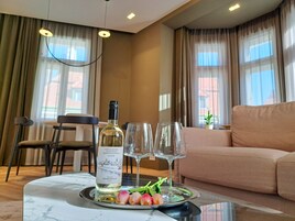 Deluxe Suite, 1 Bedroom, Kitchenette, City View | Memory foam beds, in-room safe, individually decorated