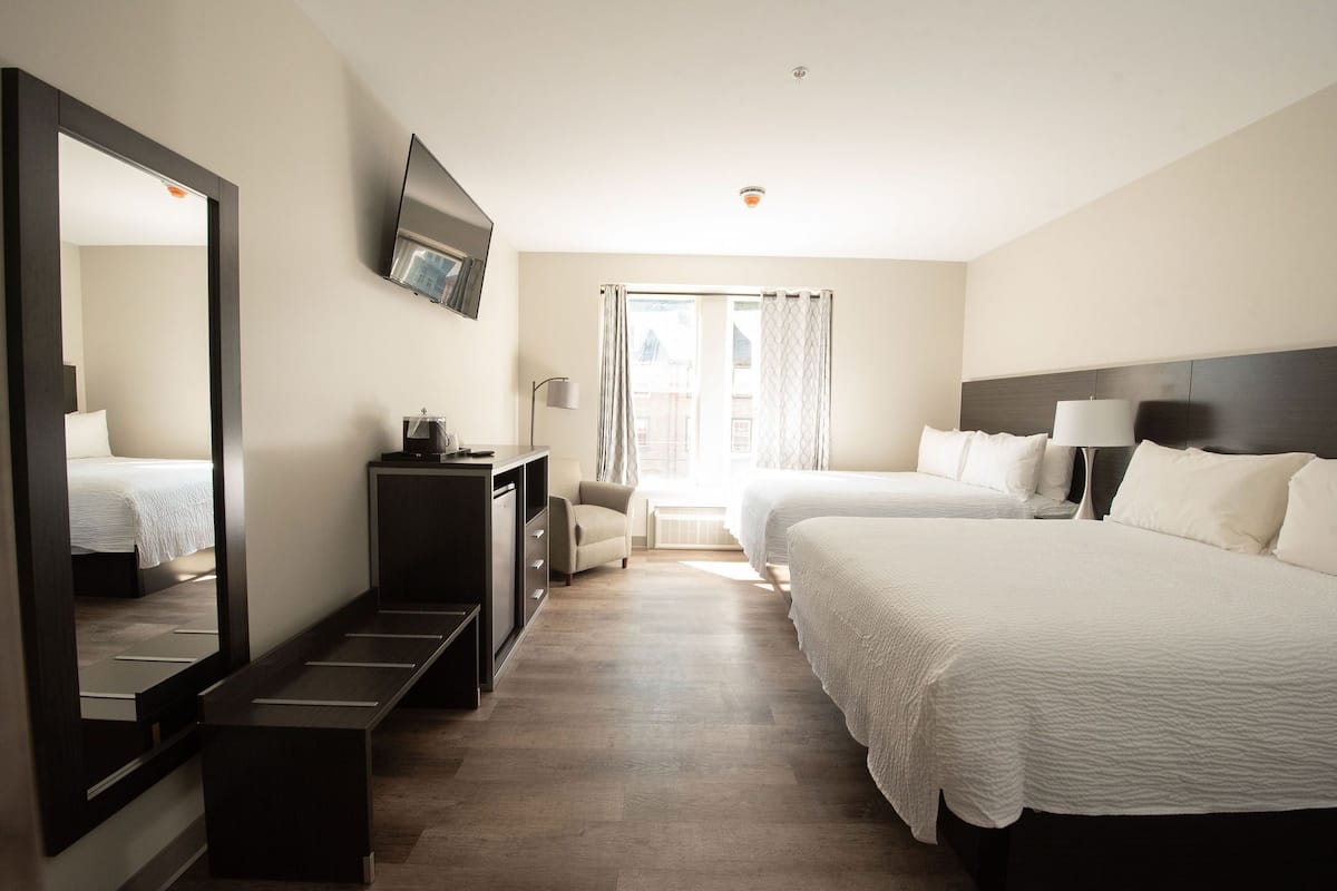 Standard Room, 2 Queen Beds | 1 bedroom, hypo-allergenic bedding, pillowtop beds, in-room safe
