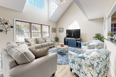 Incredible dog-friendly Rehoboth Beach retreat with patio, deck, W/D, & sunroom