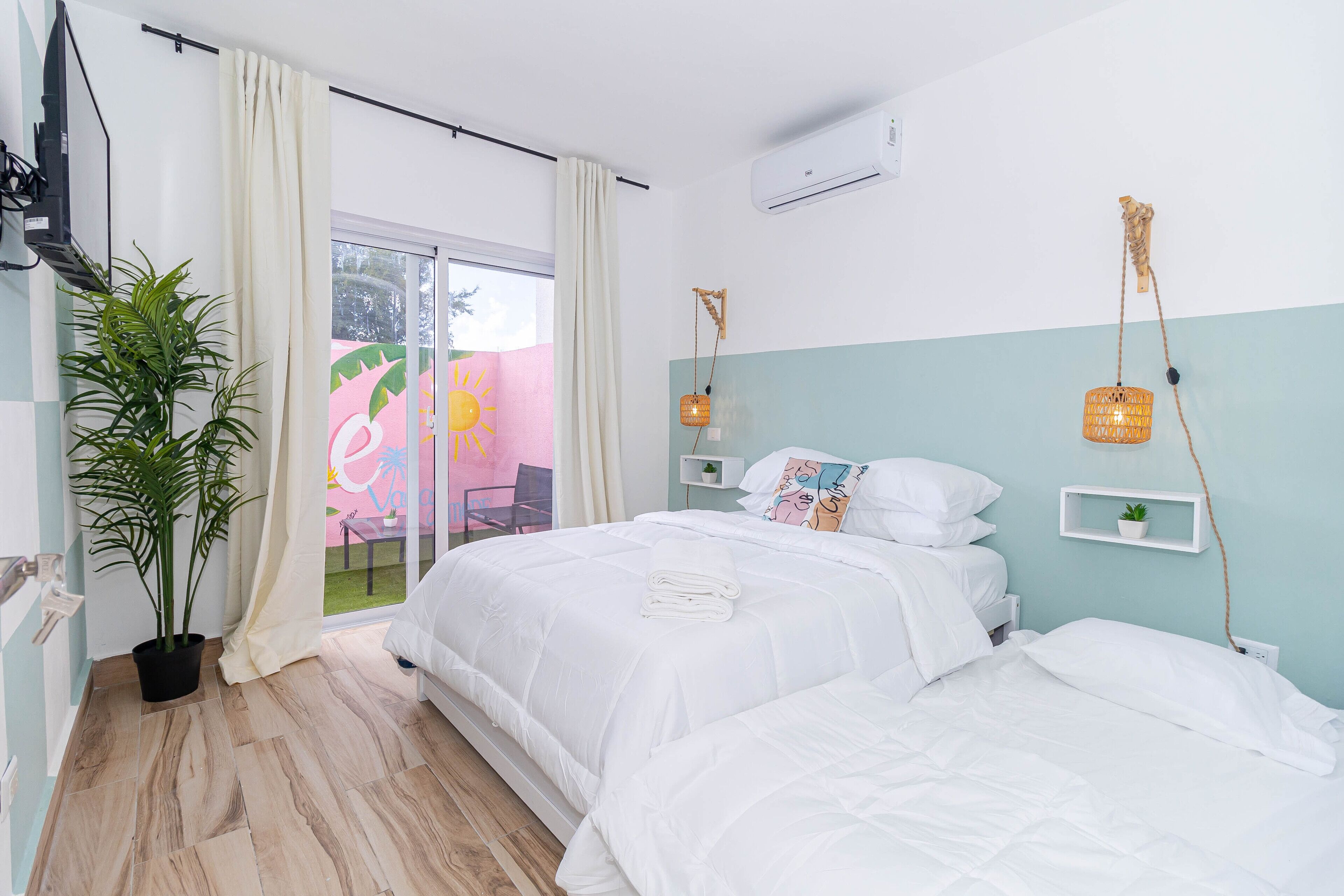 2 makuuhuonetta, silitysrauta/-lauta, Wi-Fi, vuodevaatteet