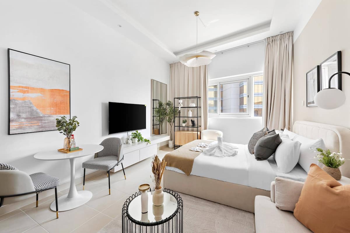 Exclusive Studio | Premium bedding, memory-foam beds, in-room safe, individually decorated