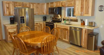 The Hill House offers a great view, plus it's close to town and dog friendly!