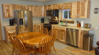 The Hill House offers a great view, plus it's close to town and dog friendly!