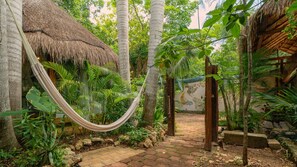 Hytte – design, hageutsikt | Oppholdsområde