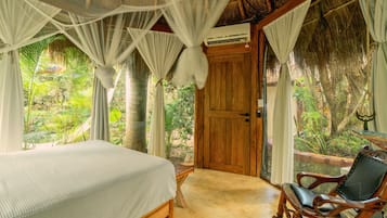 Cabana design, vista para o jardim | 1 quarto, Wi-Fi de cortesia, roupa de cama