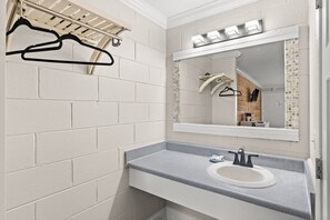 Hair dryer, towels - Double Room Hotel- 2 Pools, Near Beach/Boardwalk, No Pets Allowed (Carolina Beach)