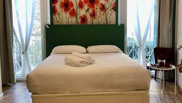 Classic Double Room | Down comforters, memory foam beds, individually decorated, desk