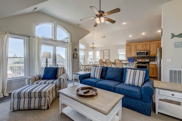 TV - The Beach Hive | 1570 ft to the beach | Private Pool, Hot Tub, and Dog Friendly (Kill Devil Hills)