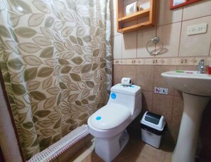 Toalhas de banho, sabonete, papel higiênico 