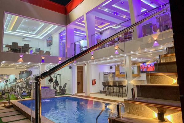 Indoor pool, outdoor pool